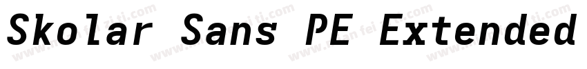 Skolar Sans PE Extended Black Ital字体转换